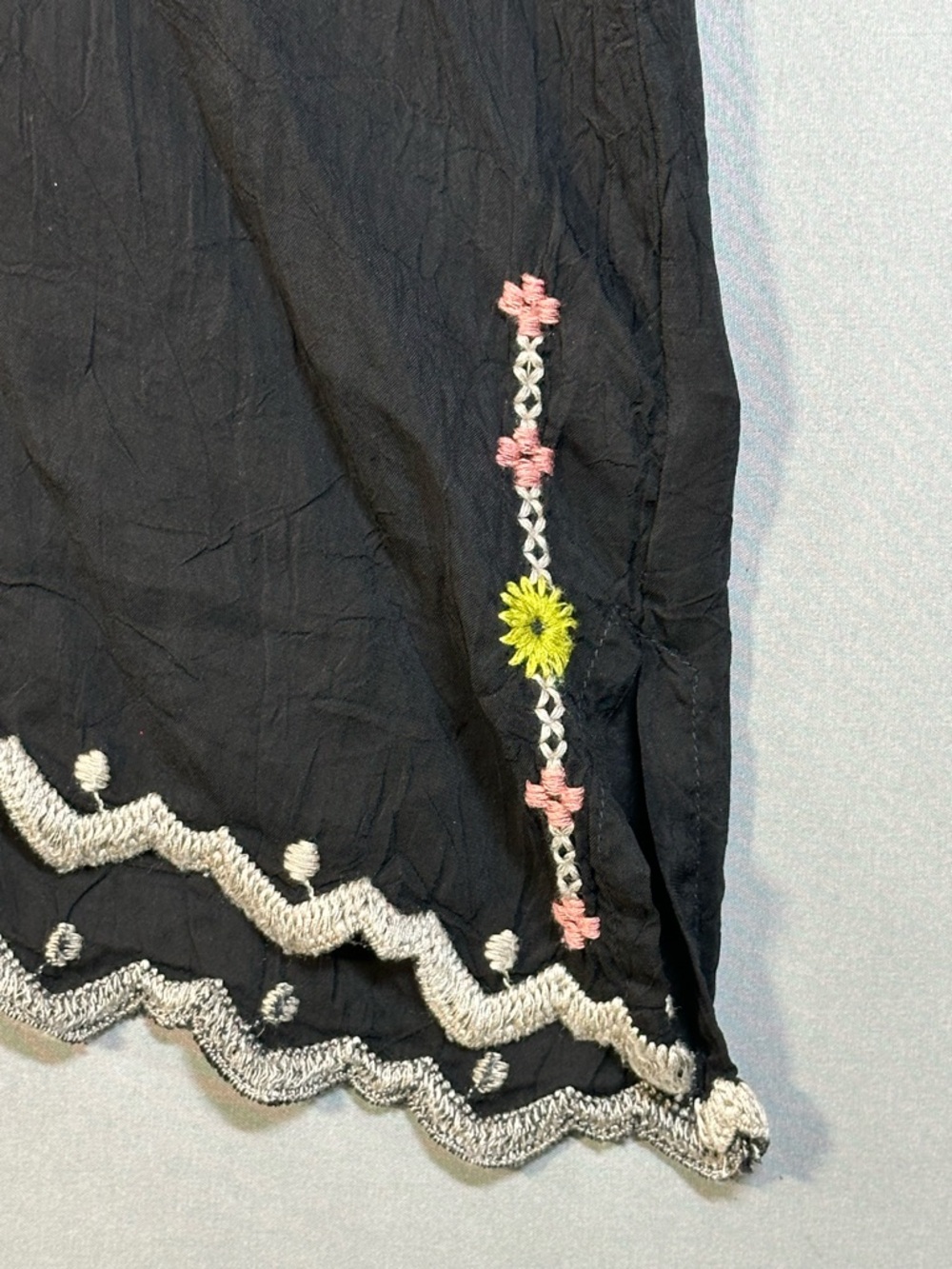 Johnny Was Embroidered Floral Tunic Blouse, Bell Sleeves - Womens XL - Picture 9 of 16